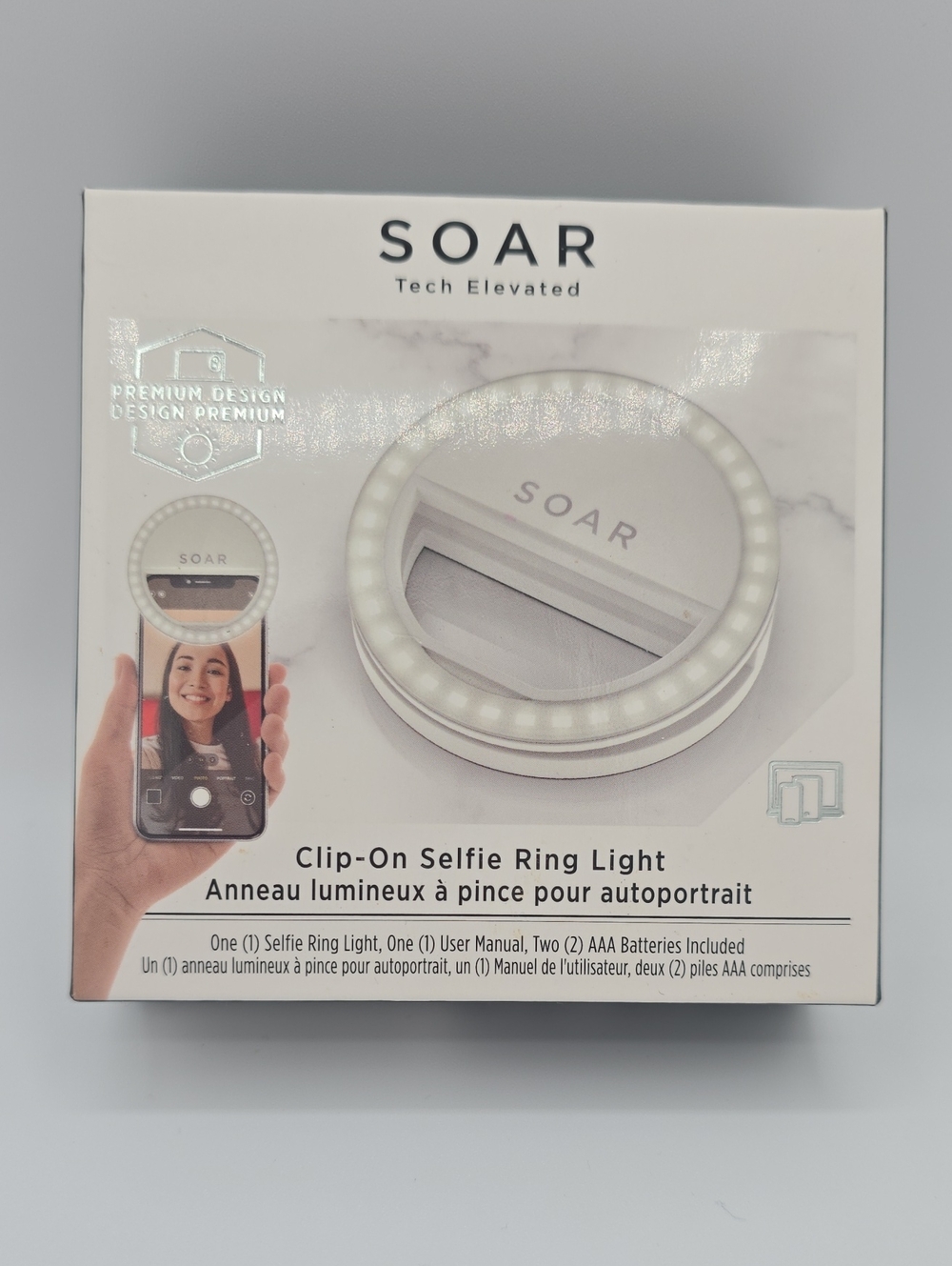 SOAR Tech Elevated Clip On Selfie Ring Light